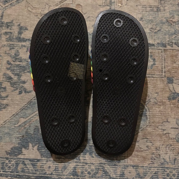 Rainbow Slide Sandals / Size Medium 7/8 - Picture 2 of 3